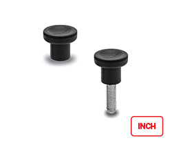 EKK. (inch sizes)-Boutons moletés